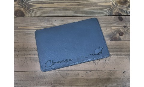 Welsh slate cheese board - deep cheese mouse